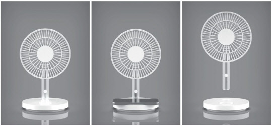 탁상용 선풍기(AP201) 세이브더칠드런 에디션(에이프릴스톤 착한 선풍기). <SK네트웍스 제공>